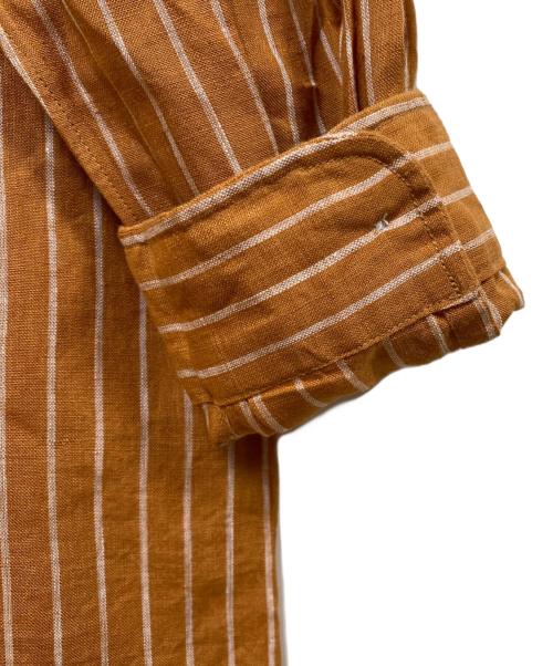 Gymphlex（ジムフレックス）Gymphlex (ジムフレックス) シャツワンピース ブラウン サイズ:14の古着・服飾アイテム