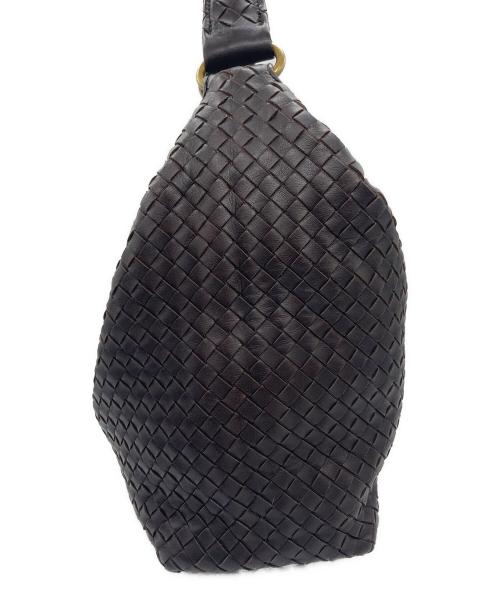 BOTTEGA VENETA（ボッテガベネタ）BOTTEGA VENETA (ボッテガベネタ) セミショルダーバッグ ブラウンの古着・服飾アイテム