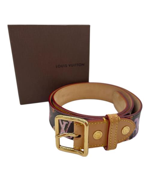 LOUIS VUITTON（ルイ ヴィトン）LOUIS VUITTON (ルイ ヴィトン) モノグラム ウォーターカラー サンチュール ブラウンの古着・服飾アイテム