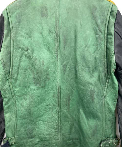 Schott（ショット）Schott (ショット) レザージャケット グリーン サイズ:Lの古着・服飾アイテム