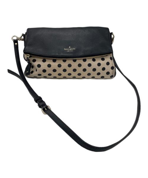 Kate Spade（ケイトスペード）Kate Spade (ケイトスペード) ショルダーバッグ ブラック×ベージュの古着・服飾アイテム