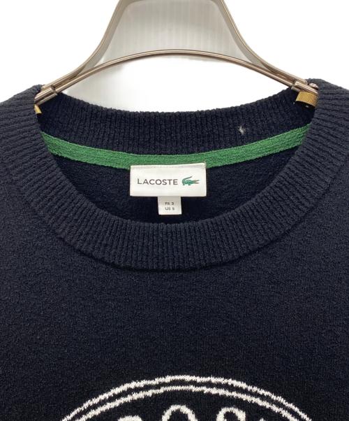 LACOSTE（ラコステ）LACOSTE (ラコステ) ジャカードニットベスト ブラック サイズ:Ｓの古着・服飾アイテム