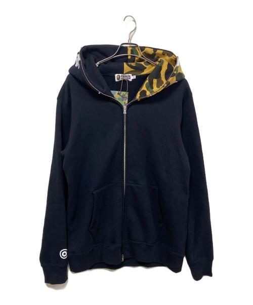 A BATHING APE（ア ベイシング エイプ）A BATHING APE (ア ベイシング エイプ) ジップパーカー ブラック サイズ:2XLの古着・服飾アイテム