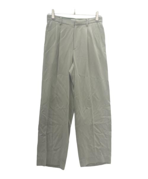 seya.（セヤ）seya. (セヤ) シルクワイドテーパードパンツ ベージュ サイズ:Sの古着・服飾アイテム