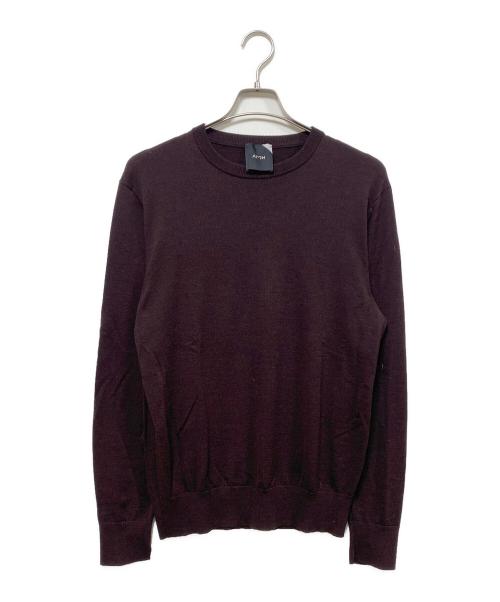 ATON（エイトン）ATON (エイトン) 薄手ニット ブラウン サイズ:04の古着・服飾アイテム