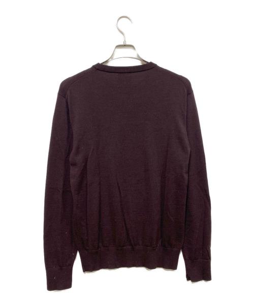 ATON（エイトン）ATON (エイトン) 薄手ニット ブラウン サイズ:04の古着・服飾アイテム