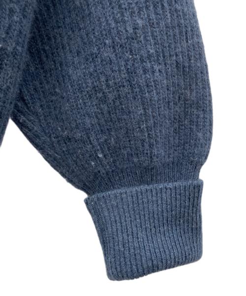 ERMENEGILDO ZEGNA（エルメネジルド・ゼニア）ERMENEGILDO ZEGNA (エルメネジルド・ゼニア) 厚手カーディガン ブルー サイズ:Freeの古着・服飾アイテム