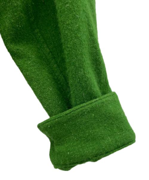 AURALEE（オーラリー）AURALEE (オーラリー) WOOL CASHMERE LIGHT TWEED SHIRTS グリーン サイズ:SIZE 4の古着・服飾アイテム