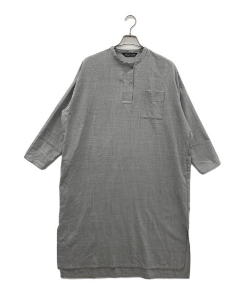 mizuiro-ind（ミズイロインド）mizuiro-ind (ミズイロインド) 長袖ワンピース グレー サイズ:SIZE 不明の古着・服飾アイテム