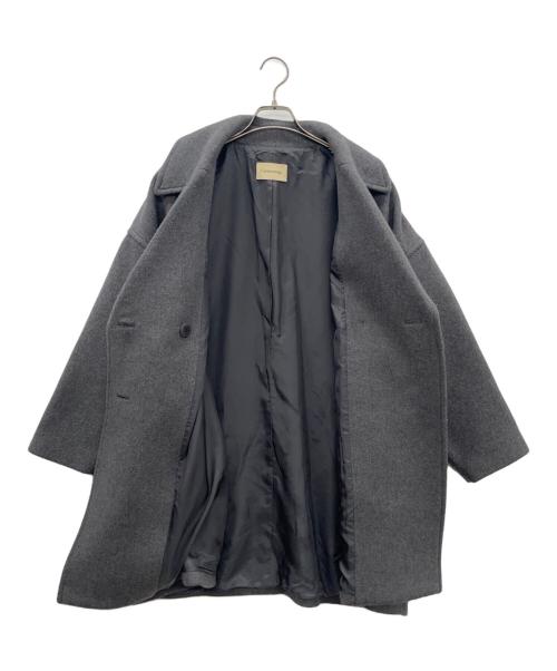 Curensology（カレンソロジー）Curensology (カレンソロジー) オーバーPコート グレー サイズ:SIZE 38の古着・服飾アイテム