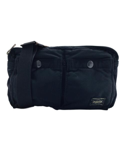 PORTER（ポーター）PORTER (ポーター) ウエストポーチ ブラックの古着・服飾アイテム