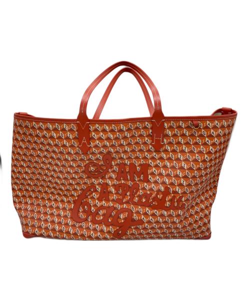 ANYA HINDMARCH（アニヤ・ハインドマーチ）ANYA HINDMARCH (アニヤ・ハインドマーチ) トートバッグ レッドの古着・服飾アイテム