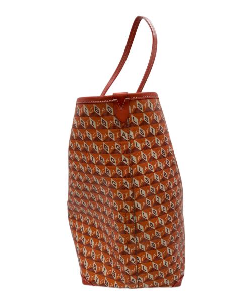 ANYA HINDMARCH（アニヤ・ハインドマーチ）ANYA HINDMARCH (アニヤ・ハインドマーチ) トートバッグ レッドの古着・服飾アイテム