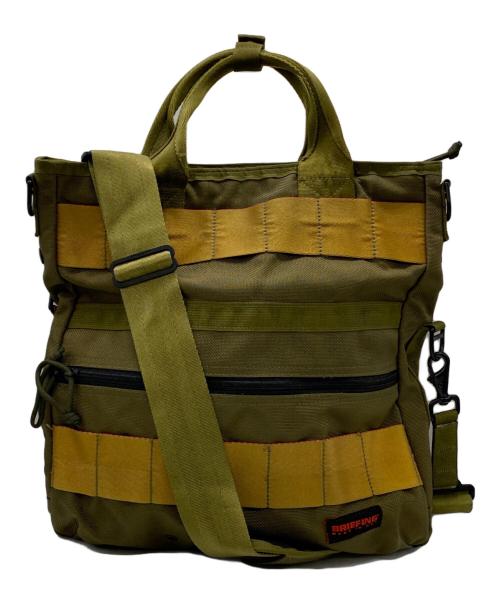 BRIEFING（ブリーフィング）BRIEFING (ブリーフィング) 2wayトートバッグ オリーブの古着・服飾アイテム