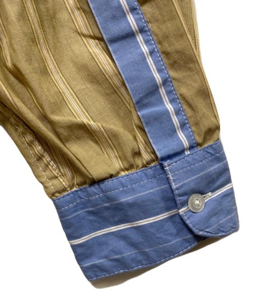 AiE（エーアイイー）AiE (エーアイイー) プルオーバー ストライプロングシャツ イエロー サイズ:Mの古着・服飾アイテム