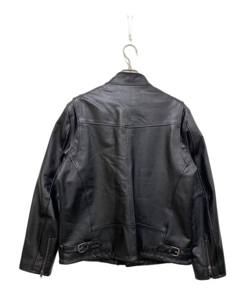 Liugoo Leathers（リューグーレザーズ）Liugoo Leathers (リューグーレザーズ) シングルレザージャケット ブラック サイズ:3Lの古着・服飾アイテム