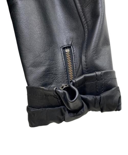 Liugoo Leathers（リューグーレザーズ）Liugoo Leathers (リューグーレザーズ) シングルレザージャケット ブラック サイズ:3Lの古着・服飾アイテム
