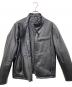 中古・古着 Liugoo Leathers (リューグーレザーズ) シングルレザージャケット ブラック サイズ:3L：8000円