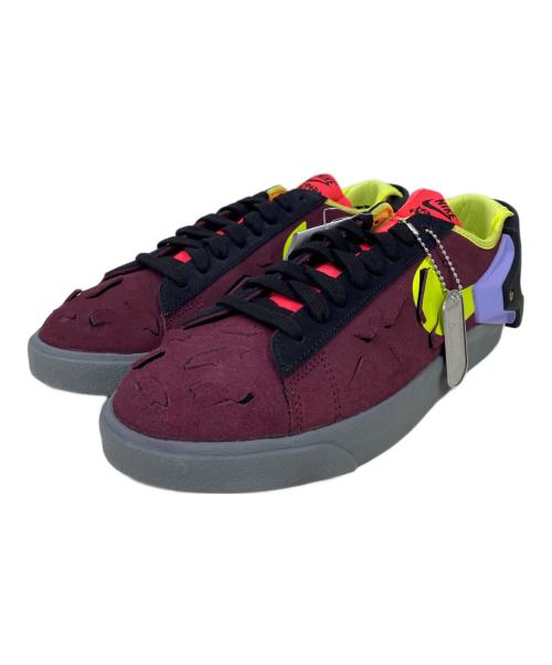 NIKE（ナイキ）NIKE (ナイキ) ACRONYM (アクロニウム) Blazer Low バーガンディー×ブラック サイズ:26 未使用品の古着・服飾アイテム