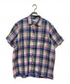 INDIVIDUALIZED SHIRTSインディビジュアライズドシャツ）の古着「半袖シャツ」｜ピンク