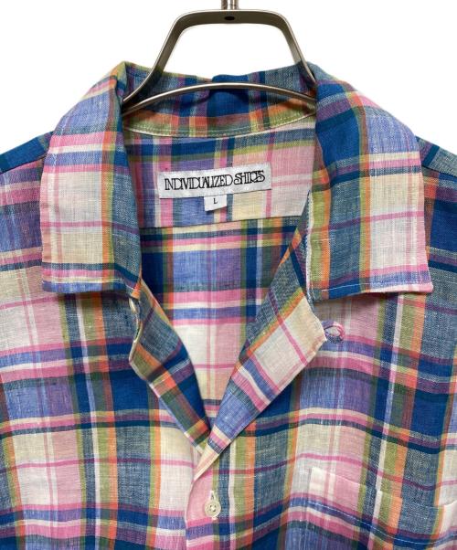 INDIVIDUALIZED SHIRTS（インディビジュアライズドシャツ）INDIVIDUALIZED SHIRTS (インディビジュアライズドシャツ) 半袖シャツ ピンク サイズ:Lの古着・服飾アイテム