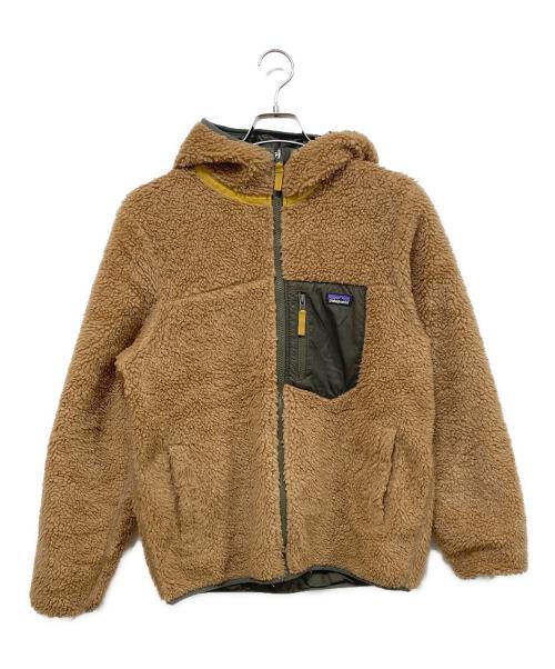 Patagonia（パタゴニア）Patagonia (パタゴニア) キッズ・リバーシブル・レディ・フレディ・フーディ  ベージュ サイズ:XXLの古着・服飾アイテム