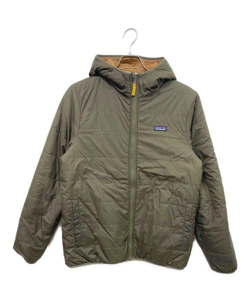 Patagonia（パタゴニア）Patagonia (パタゴニア) キッズ・リバーシブル・レディ・フレディ・フーディ  ベージュ サイズ:XXLの古着・服飾アイテム
