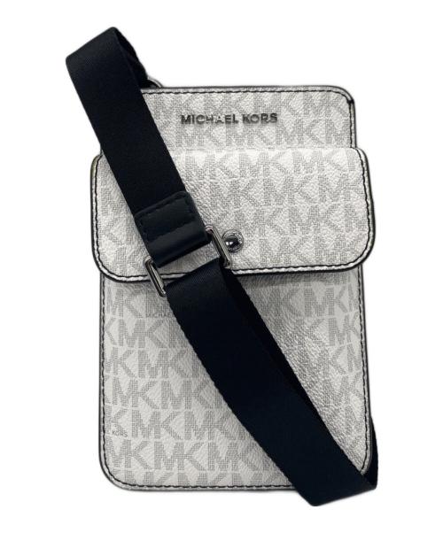 MICHAEL KORS（マイケル・コース）MICHAEL KORS (マイケルコース) ショルダーバッグ ホワイトの古着・服飾アイテム