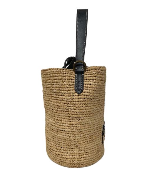 POLO RALPH LAUREN（ポロ・ラルフローレン）POLO RALPH LAUREN (ポロ・ラルフローレン) カゴバッグ ナチュラルの古着・服飾アイテム