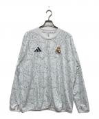 レアル・マドリード×adidasレアル・マドリード×アディダス）の古着「REAL PRE WTP」｜ライトグレー
