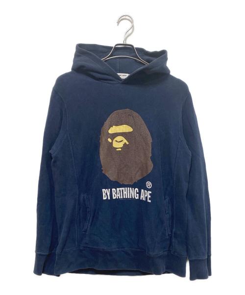 A BATHING APE（アベイシングエイプ）A BATHING APE (ア ベイシング エイプ) プルオーバーパーカー ネイビー サイズ:Mの古着・服飾アイテム