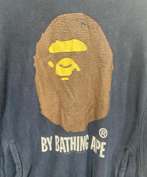 A BATHING APE（アベイシングエイプ）A BATHING APE (ア ベイシング エイプ) プルオーバーパーカー ネイビー サイズ:Mの古着・服飾アイテム
