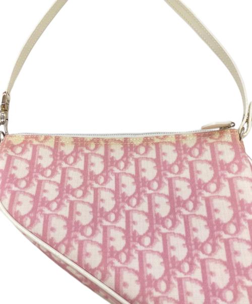 Christian Dior（クリスチャン ディオール）Christian Dior (クリスチャン ディオール) サドルバッグ ピンクの古着・服飾アイテム