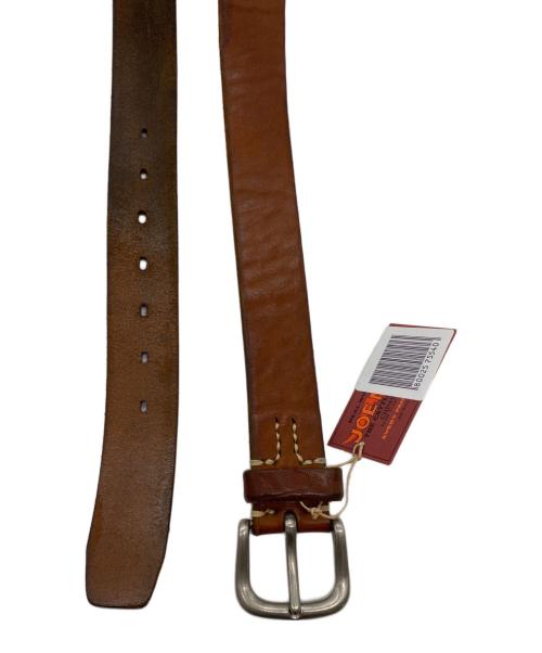 THE REAL McCOY'S（ザ・リアルマッコイズ）THE REAL McCOY'S (ザ・リアルマッコイズ) Joe McCOY (ジョーマッコイ) BEND LEATHER BELT ブラウン サイズ:32の古着・服飾アイテム