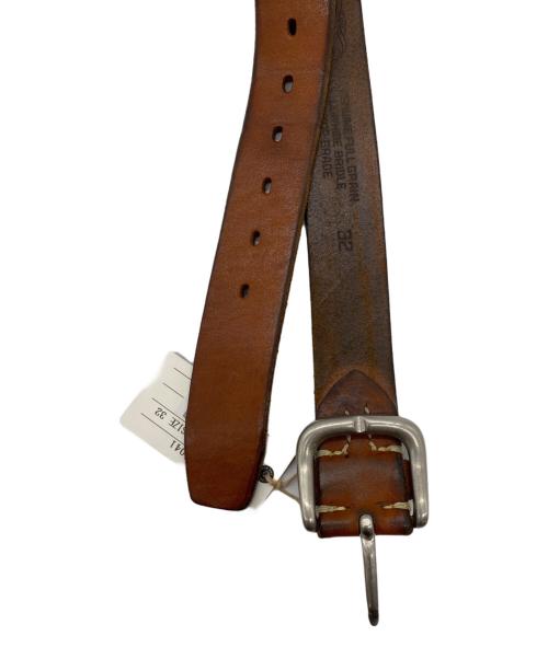 THE REAL McCOY'S（ザ・リアルマッコイズ）THE REAL McCOY'S (ザ・リアルマッコイズ) Joe McCOY (ジョーマッコイ) BEND LEATHER BELT ブラウン サイズ:32の古着・服飾アイテム