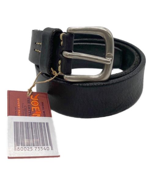 THE REAL McCOY'S（ザ・リアルマッコイズ）THE REAL McCOY'S (ザ・リアルマッコイズ) Joe McCOY (ジョーマッコイ) BEND LEATHER BELT ブラック サイズ:32の古着・服飾アイテム