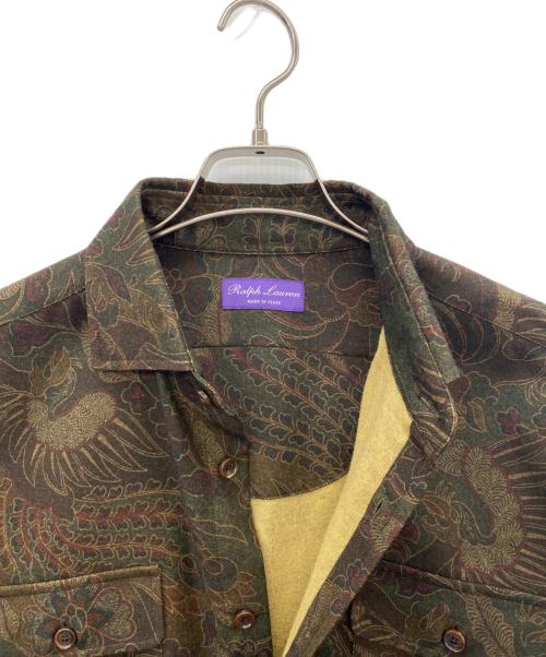 RALPH LAUREN（ラルフローレン）RALPH LAUREN (ラルフローレン) ペイズリープリントウールシャツ サイズ:Lの古着・服飾アイテム