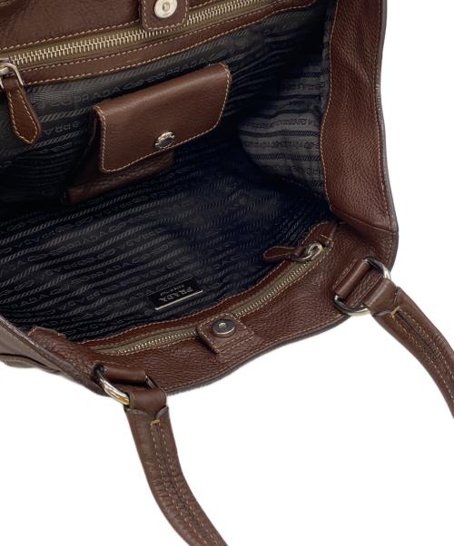 PRADA（プラダ）PRADA (プラダ) ハンドバッグ ブラウンの古着・服飾アイテム