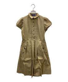 BURBERRY BLUE LABEL（バーバリーロンドンブルーレーベル）の古着「ノースリーブワンピース」｜ベージュ