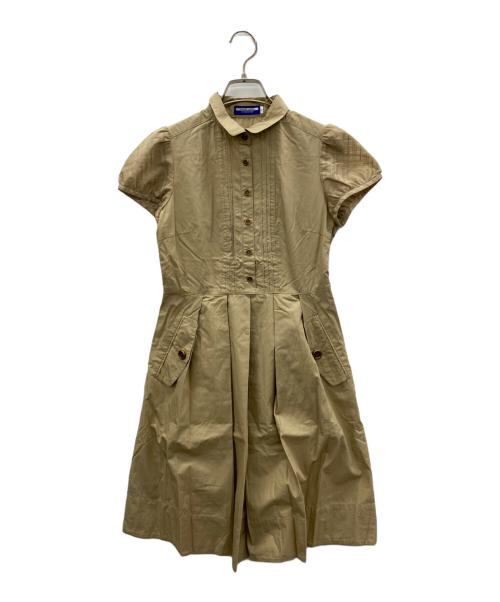 BURBERRY BLUE LABEL（バーバリーロンドンブルーレーベル）BURBERRY BLUE LABEL (バーバリーロンドンブルーレーベル) ノースリーブワンピース ベージュ サイズ:36の古着・服飾アイテム