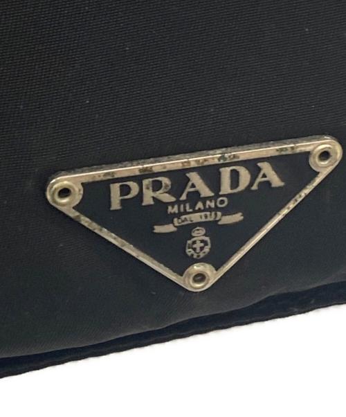PRADA（プラダ）PRADA (プラダ) ナイロンショルダーバッグ ブラックの古着・服飾アイテム