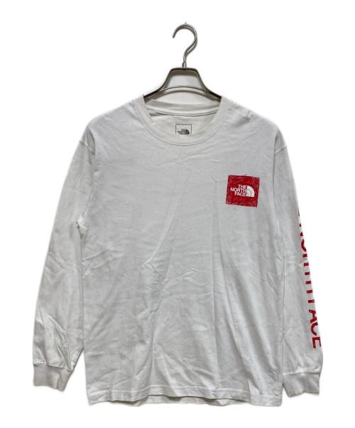 THE NORTH FACE（ザ ノース フェイス）THE NORTH FACE (ザ ノース フェイス) SLEEVE GRAPHIC TEE BLACK ホワイト サイズ:Mの古着・服飾アイテム