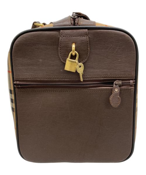 BURBERRY（バーバリー）BURBERRY (バーバリー) ボストンバッグ ブラウンの古着・服飾アイテム