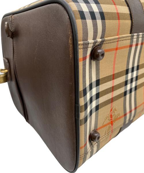 BURBERRY（バーバリー）BURBERRY (バーバリー) ボストンバッグ ブラウンの古着・服飾アイテム