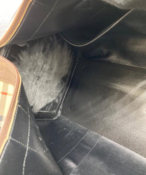 BURBERRY（バーバリー）BURBERRY (バーバリー) ボストンバッグ ブラウンの古着・服飾アイテム