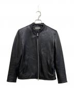 nano・universeナノ・ユニバース）の古着「ラムシングルレザージャケット」｜ブラック