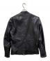 nano・universe (ナノ・ユニバース) ラムシングルレザージャケット ブラック サイズ:M：7000円