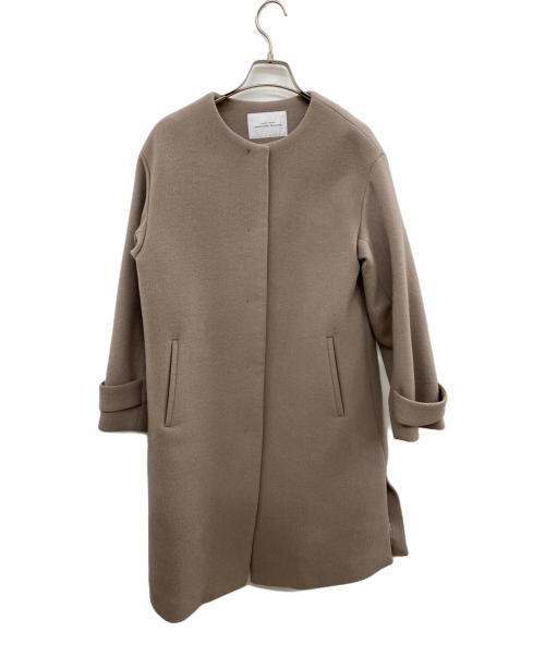 U.A. GreenLabelRelaxing（ユナイテッドアローズグリーンレーベル リラクシング）U.A. GreenLabelRelaxing (ユナイテッドアローズグリーンレーベル リラクシング) ショートビーバーノーカラーコート ピンク サイズ:36の古着・服飾アイテム