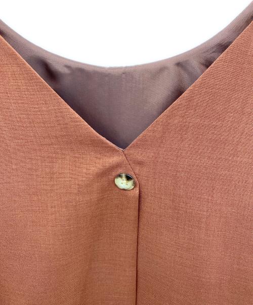 Mystrada（マイストラーダ）Mystrada (マイストラーダ) ノースリーブワンピース ブラウン サイズ:38の古着・服飾アイテム