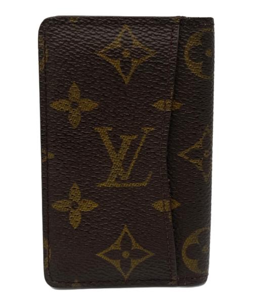 LOUIS VUITTON（ルイ ヴィトン）LOUIS VUITTON (ルイ ヴィトン) 名刺入れ ブラウンの古着・服飾アイテム